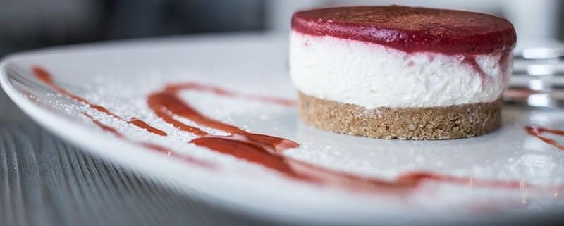 Tarta de queso Quark, tarta de queso, pastel del queso quark, postre de queso quark